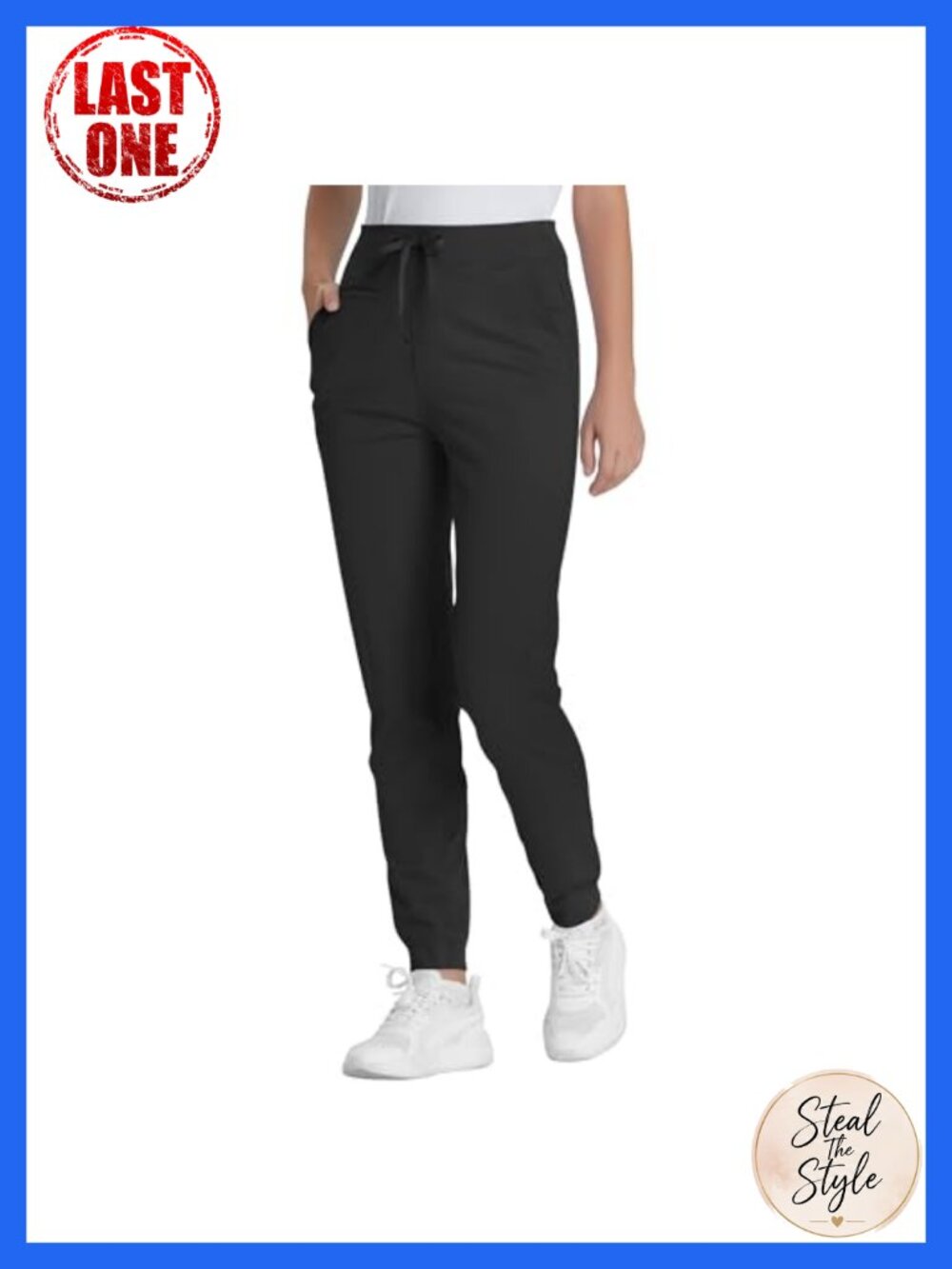 QBK Yoga Scrub Pants Women Jogger High Rise Slim Fit 5 Pockets Anti-Wrinkle